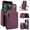 Dark Purple, variant on Crossbody Wallet Case for iPhone 11 Pro Max, RFID Blocking Zipper Handbag Purse Flip Cover, Kickstand Folio Case Card Slots Holder Wrist Strap Lanyard