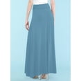 thumbnail image 4 of Made by Johnny Women's Lightweight Floor Length Maxi Skirt L DENIM, 4 of 6