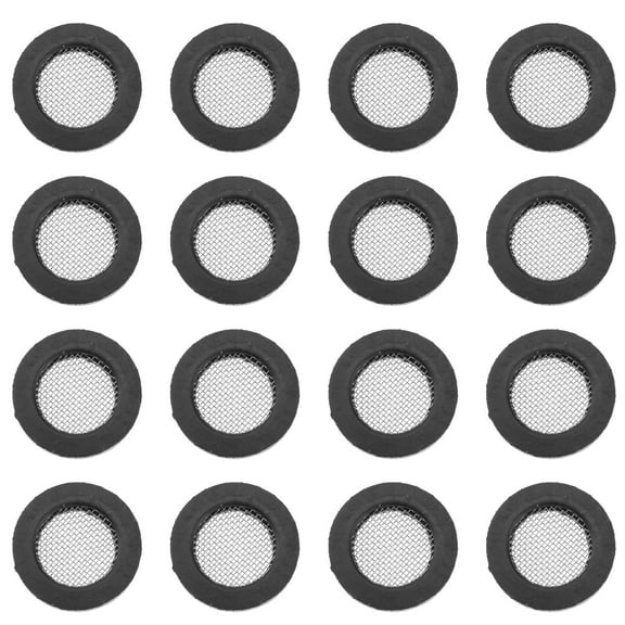 SEWCHICS 20Pcs Rubber Washers with Stainless Steel Mesh for Plumbing Hose Faucet Sprayer Strainers Replacement