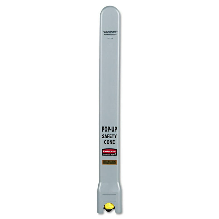 Multilingual ''Caution'' Pop-Up Safety Cone, 3-Sided, Fabric, 21 x 21 x 20, Yellow Multilingual ''Caution'' Pop-Up Safety Cone, 3-Sided, Fabric, 21 x 21 x 20, Yellow