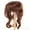 Ginger Brown, variant on Monique Synthetic Mohair Brown Black Lizzy Doll Wig