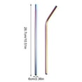 thumbnail image 4 of Moins de 5 Paille Acier Inoxydable Réutilisable Métal pour Gobelets de 30 Oz et 20 Oz Tasses Mugs Boisson Froide, 4 of 9