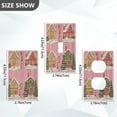 thumbnail image 7 of Yayeee Blank Wall Plate Cover 1-Gang 4.5"x2.7" Home Unused Decorative Outlet, Pink Christmas House, 7 of 7