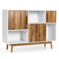 thumbnail image 1 of Gymax Buffet Bahut Armoire de Rangement avec Compartiments de Rangement Buffet Meuble Télé Café, 1 of 10
