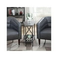 thumbnail image 4 of Home Square End Table in Weathered Gray and Black - Set of 2, 4 of 4