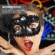 thumbnail image 3 of Máscara de encaje de Halloween, máscara de mascarada de mano, accesorios de actuación, suministros para fiestas, color negro, 3 of 6