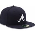 thumbnail image 3 of New Era flat-brim hardtop baseball cap, a themed cap for the Atlanta Braves of Major League Baseball (MLB)., 3 of 5