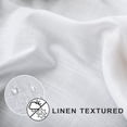 thumbnail image 2 of Cortina de Ducha de Tela Blanca, Lino Lavable Tela Boho Rústico Semitransparente Falso Algodón Texturizado No Transparente Simple Impermeable Conjunto, 2 of 4