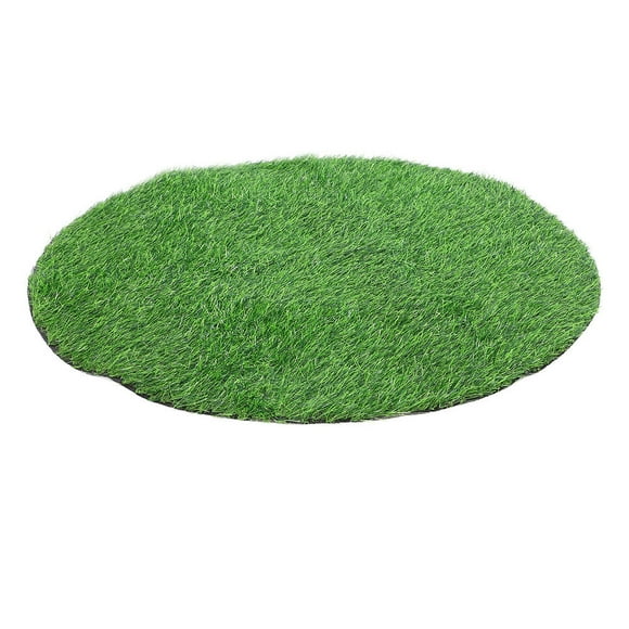 YSNOOWE Artificial Grass Mat Table Decor Round Green for Families 1Set