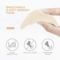 thumbnail image 2 of Heldig 4 Pairs Toe Filler Inserts Adjustable Toe Plug Reusable Shoe Filler for Too Big Shoes for Women Men Unisex Pumps Flats Sneakers - Black + Beige, 2 of 7