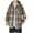 Coffee, variant on Mens Shirts Men's Flannel Plaid Hooded Jacket Button Down Sherpa Fleece Lined Long Sleeve Warm Y2k Heavyweight Coat