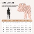 thumbnail image 4 of Sikiie Peach With Leaves Women's Long-Sleeve Shirt and Full-Length Bottom Pajama Set (s-xxl)-Medium, 4 of 7