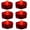 Red, variant on JYtrend Bright Submersible Tea Lights Floral Waterproof Led for Party Wedding, Red, 6 pieces