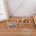 thumbnail image 3 of 4pcs Clear Cube Acrylic Storage Boxes Organizer Containers, 3 of 7