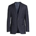 thumbnail image 5 of Lands' End Men's Deep Sea Navy Windowpane Sport Coat, 5 of 5