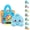 Sky Blue, variant on Dumpling Plush Toy - Soft Squeezable Stuffed Bao Toy with Embroidered Face, Dumpling Stuffed Animals Stuffed Toys Cute Food Plushie for Office Desk Decor Stress Relief Gift