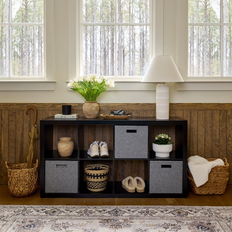 better homes and gardens 8 cube organizer tobacco oak & 8-Cube with Metal Base Guided Assembly Gardens Cube Organizers and Cube Storage Bins (sold separately) to create a complete Better Homes & Gardens H