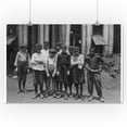 thumbnail image 1 of Children at the Old Dominion Glass Company Photograph (16x24 Giclee Gallery Print, Wall Decor Travel Poster), 1 of 1