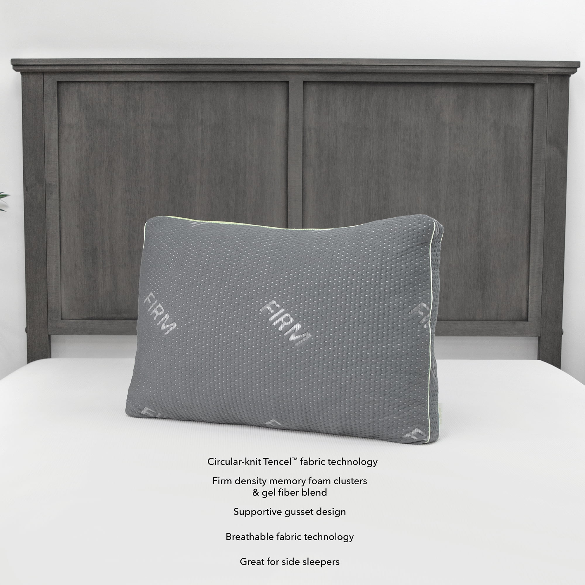 SensorPEDIC Memory Foam and Gel Fiber Density Pillow with Tencel Cover