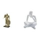 thumbnail image 1 of Figura de caballero, escultura, artesanía, figura de escritorio, figura abstracta de lector, resina, diseño moderno hueco, adecuada para escritorio de, 1 of 8