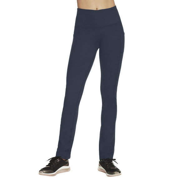 Pantalón Skechers Go Walk High Waisted Joy para mujer, color azul marino, LP