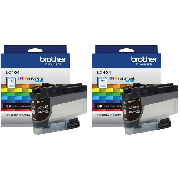 Brother LC404BKS Black Ink Cartridge 2-Pack