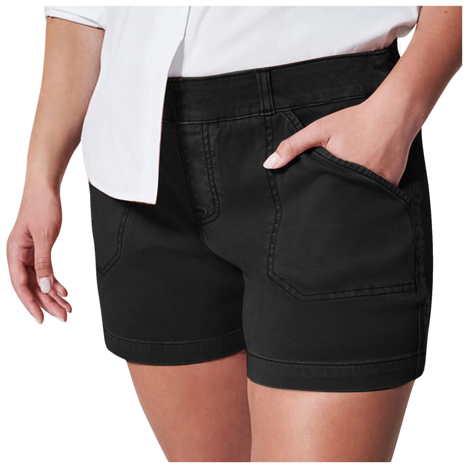 Mlqidk Women's RelaxedFit Bermuda Short Stretch Lightweight Camping