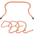 thumbnail image 2 of FONDOTIN 4-Pack Orange Plastic Agility Ladder Hurdles for Speed and Footwork Training, Professional Sports Equipment, 2 of 6