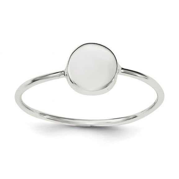 Sterling Silver Polished Circle Ring