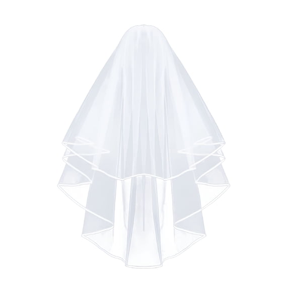 VANIDO Vintage Short Bridal Veil with Comb