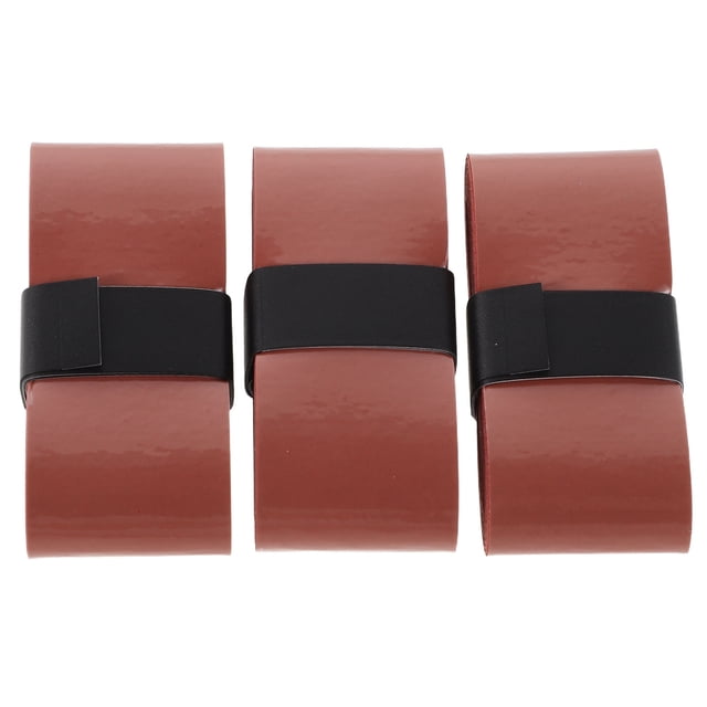 OULII 3Ud Adhesiva Para Mango De Badmington Y Tenis Antideslizante De PU Absorbente Color Marrón