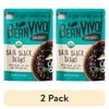 (2 pack) BeanVIVO Organics Baja Black Beans, Plant Based Protein, Microwavable, Gluten-Free, 10 oz Pouch
