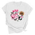 thumbnail image 2 of VKOYWKM T Shirts for Women Valentines Day Shirts Romantic Love Heart Graphic Tee Tops Cute Tops Casual Short Sleeve Loose Fit Tees Valentine Round Neck Holiday Tshirt Shirts, 2 of 3