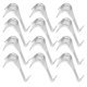 thumbnail image 4 of 12 ganchos metálicos para riel de cuadros, resistentes, para colgar cuadros y exhibir., 4 of 6