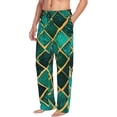 thumbnail image 6 of Sikiie Green Mosaic Glass Pajama Pants Men, PJ Bottoms, Sleep & Lounge Pants-Medium, 6 of 6