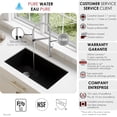 thumbnail image 5 of Stylish 20 ⅞" Ht Single Handle Brushed Stainless Steel with White Spout Hose Pull Out Three Modes Kitchen Faucet K-140H, 5 of 9