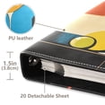 thumbnail image 3 of FORMRS 3 Ring Photo Album 4"x6" Self Adhesive Large Capacity PU Leather Cover, Modern Cocktails, 3 of 8