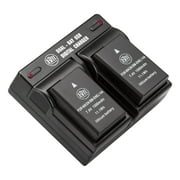 BM 2 EN-EL14A Batteries and Dual Charger for Nikon D3100 D3200 D3300 D3400 D3500 D5100 D5200 D5300 D5500 D5600 DF Coolpix P7100 P7700 P7800 Cameras