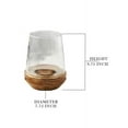 thumbnail image 2 of Serene Spaces Living Wood Base Hurricane Vase, Farmhouse, 2 of 3