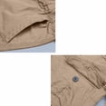 thumbnail image 6 of BADHUB Men's Big and Tall Cargo Capris Stretch Lightweight Shorts Casual Workwear Pant with Multi Pockets Khaki 2XL, 6 of 6