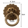 thumbnail image 4 of 2pcs Vintage Handle Mini Handle Pulls Antique Copper Cabinet Ring Handles Brass Drawer Pulls Door Knobs Furniture Hardware, 4 of 6