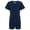 Navy, variant on Kaycey Adaptive Clothing Popper Vest, Short Sleeve, Navy, Age 8-9