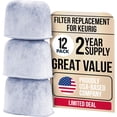 thumbnail image 1 of 12-Pack Keurig Water Filter Cartridges - Premium Keurig Filter Replacement for K-Classic, K-Supreme, K-Slim, K-Duo, K-Express by - Charcoal Filters Fits Breville & Ninja Dualbrew Coffee Makers, 1 of 8