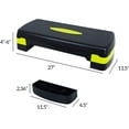 thumbnail image 3 of BalanceFrom Adjustable Workout Aerobic Stepper Step Platform Trainer, 27-Inch, Black/Yellow, 3 of 3