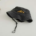 thumbnail image 4 of WOYY UPF 50+ Vintage Boys Sun Hat Wide Brim Breathable Bucket Hat Kids Fisherman Hat, 4 of 5