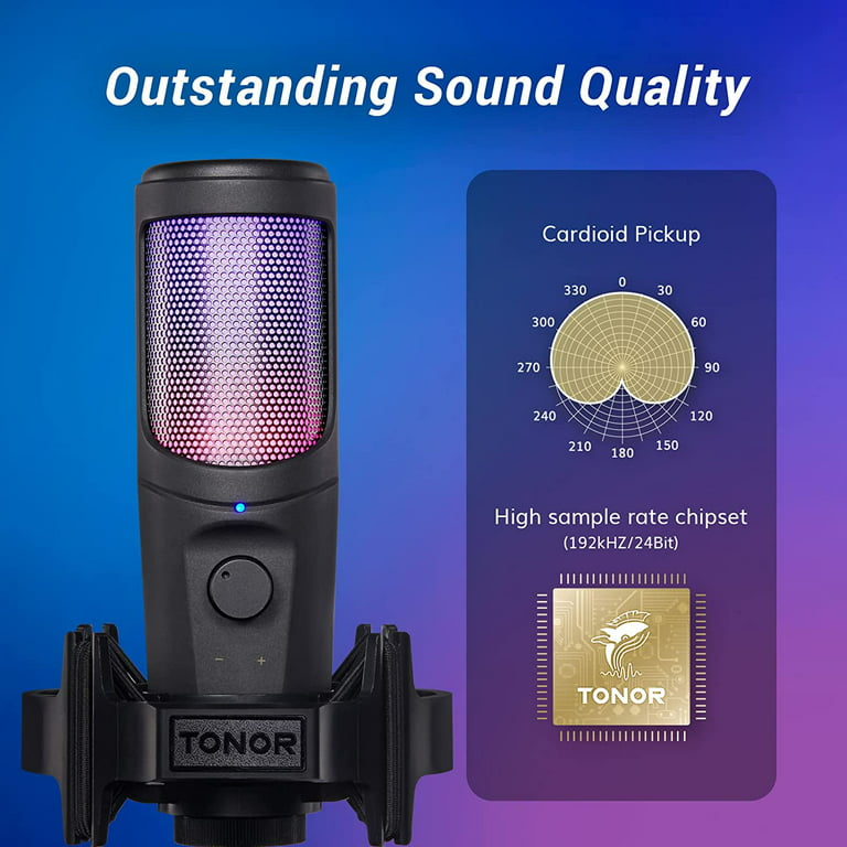 TONOR USB Condenser Microphone Kit Q9 Streaming/Recording/Podcast