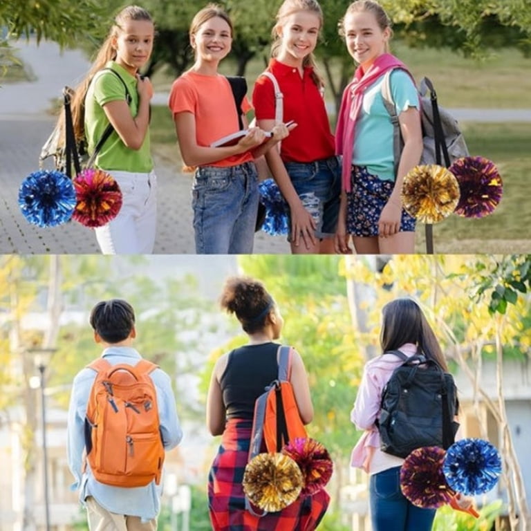 Cheerleading Pom Holder Strap - 50cm Webbing With Carabiner & Snap, For Backpacks, Cheer Bows, Dance Accessories
