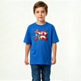 thumbnail image 2 of Boys Graphic T-Shirt Puerto Rico Flag PR Drip Graffiti Kids Tees 100% Cotton Short Sleeve Tops Ages 4-13Y, 2 of 4