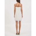 thumbnail image 6 of White Women Silk Lace Trim Spaghetti Strap Slip Dress Y2K Mini Cami, 6 of 6