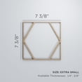 thumbnail image 3 of Ekena Millwork 7 3/8"W x 7 3/8"H x 1/4"T Extra Small Fraser Decorative Fretwork Wood Wall Panels, Alder, 3 of 18